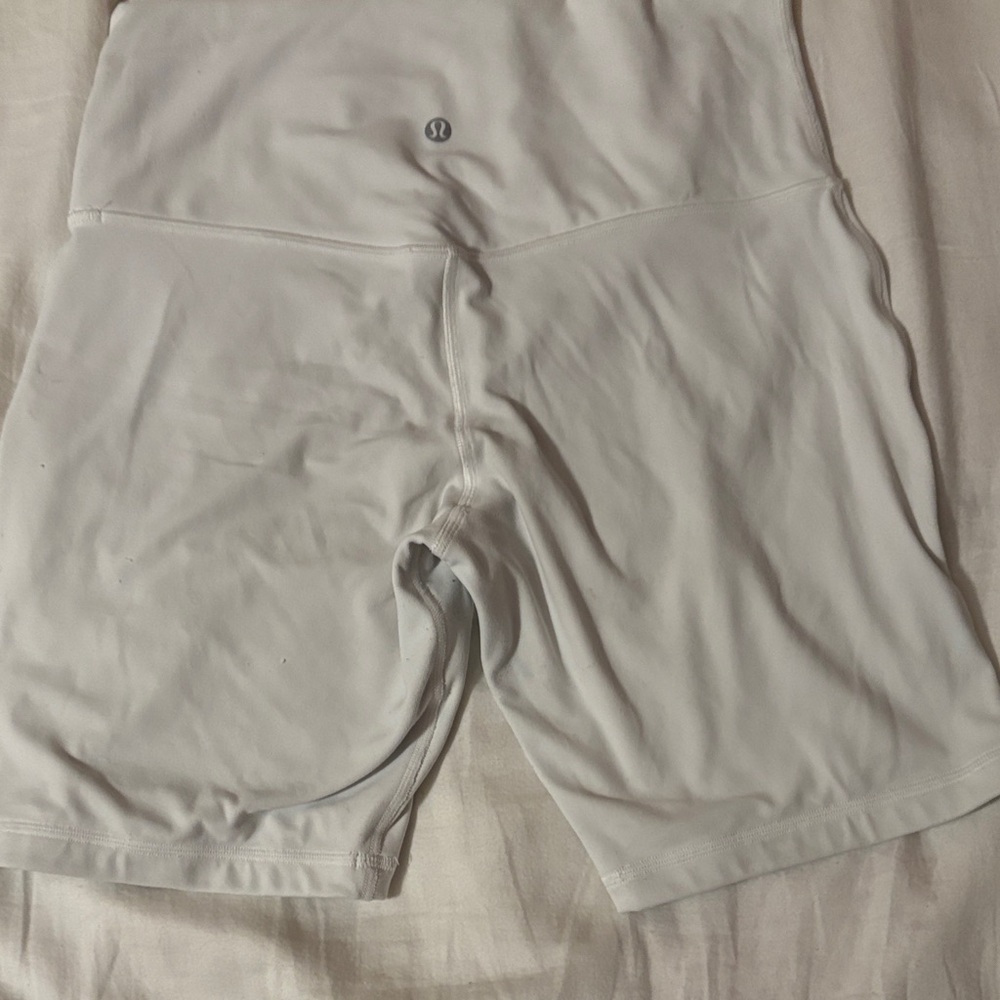 lululemon athletica White High-Waist Bike Shorts